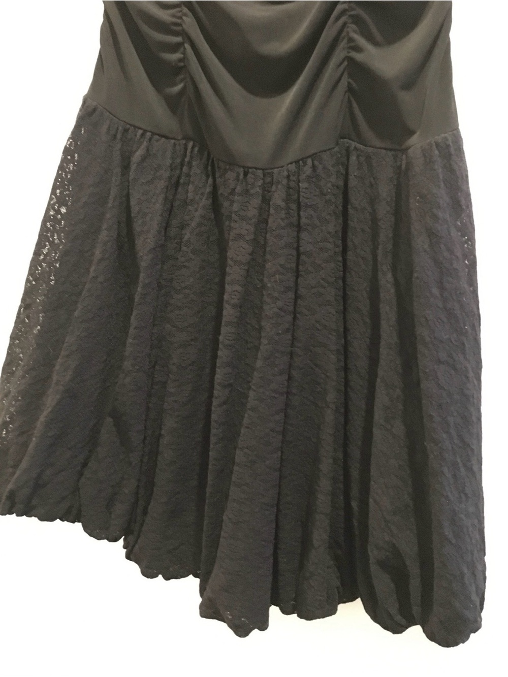 XOXO Black Strapless Lace Mini Dress - Picture 4 of 4